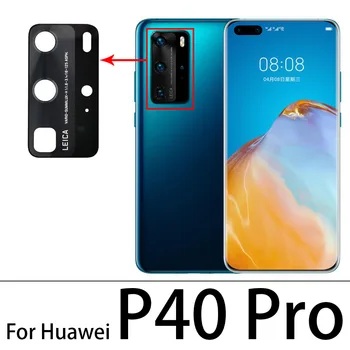20Pcs/Veľa, Zadný Zadný Fotoaparát Sklo Objektívu Pre Huawei P40 Pro Lite S Lepidlo
