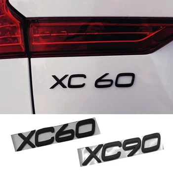 Black XC60 XC90 batožinového priestoru Nálepka Pre Volvo XC60 XC90 XC70 XC40 S80 S60, S70 S90, Volvo Znak, Odznak Nálepky, Auto Tuning Doplnky