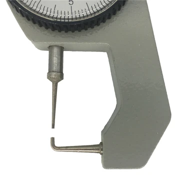 Dial Hrúbka Laty 0-10 mm/20 mm 0,1 mm Presné Hliníkové Zliatiny Koža Šírka Papiera Meter Tester