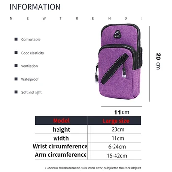 Bežecká Taška Pás Športové Telefón puzdro Pre iPhone SE 2 11 Pro XS Max X 8 7 Plus Xiao Mobilný Telefón Majiteľa Zips Puzdro na Rameno Kapela Taška