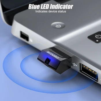 SAMZHE USB Bluetooth Dongle Adaptér PC Myš Aux Audio Bluetooth 4.0, 4.2 5.0 Reproduktorov Hudba Prijímač Vysielač