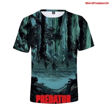 Nové Tričko Hororové Filmy Predator 3d Mužov Tshirts Lete Casaul Krátky Rukáv Ženy v Pohode Streetwear Predator Nadrozmerné T-shirts