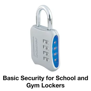 Master Lock 4Digit Heslo Bezpečnostný Zámok Zliatiny Zinku Zmes Cestovné Bezpečnostná Bezpečne Kód Zámku Kombinácia Zámkom Široký Strmeň