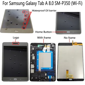 Shyueda Orig Pre Samsung Galaxy Tab 8.0-SM-P350 (Wi-Fi) 768 x 1024 LCD Displej Dotykový Displej Digitalizátorom. bezplatné Nástroje S