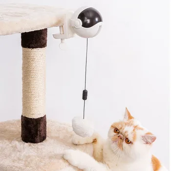 2020 Elektronické Pohybu Cat Hračka Teaser Hračka Yo-Yo Zdvíhacie Loptu Elektrické Flutter Rotujúce Interaktívne Puzzle Smart Pet Mačka Loptu Hračka
