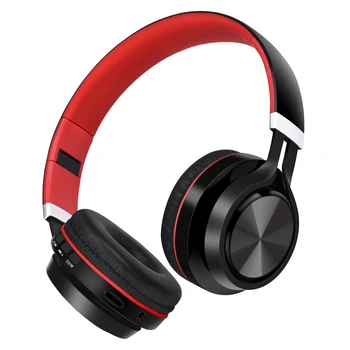 Skladacie bezdrôtový bluetooth headset Podpora TF Kariet FM Slúchadlá do uší Potlačením Hluku
