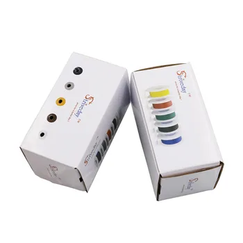 UL 1007 24awg 50m/box Kábel drôt, 5 farby Laniek Mix Kit box 1 box 2 Elektrické linka Leteckej spoločnosti Medi PCB Drôt urob si sám
