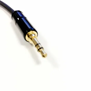 Nový 15 CM AUX Kábel 3,5 mm Samec Samec striebornú dosku pletená Stereo Audio Kábel Pre Orech F1 Zosilňovač V2 V2S/Zishan Z1 Z2 MP3