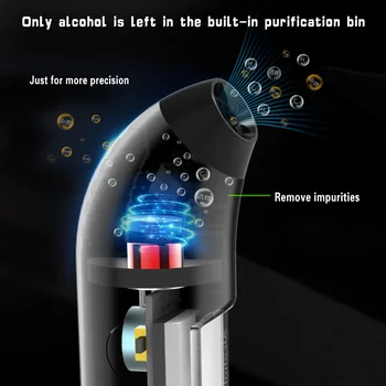 2020 Nové Breathalyzer Digitálny Alkohol Tester USB Nabíjanie Detektor Alkoholu Dychu Analyzátor Profesionálny LCD Displej USB Nabíjačky