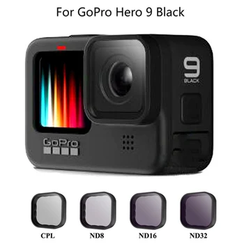 Športové Objektív Fotoaparátu Filtre Nastaviť CPL ND8/16/32 pre GoPro Hero 9 Black Akcia Fotoaparát Profesionálne Filter Príslušenstvo