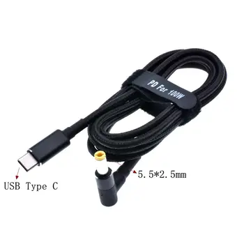 Maximálne 45 w 65W 90W 100W USB Typu C PD Nabíjací Kábel, Kábel USB, C Plug Converter Notebooku Napájací Adaptér Univerzálny Konektor pre Notebooky