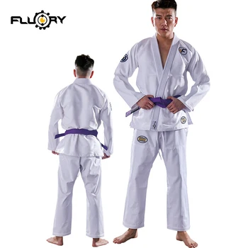 Fluory nový dizajn bjj gi customed a instock brazílske jiu-jitsu gi tkaná etiketa škvrny na judo gis