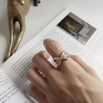 925 sterling silver nastaviteľné crystal H tvaru krúžku osobnosti prst prsteň strieborné šperky vysokej kvality poľské ženy krúžok darček