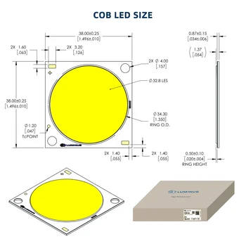 Celé Spektrum Hydroponics LED Rásť Svetlo 285W 3500K Lúmenov CXM32 COB LED Rastlín Rastúcich Lampa Pre Vnútorné Skleníkových Rastlín Rast