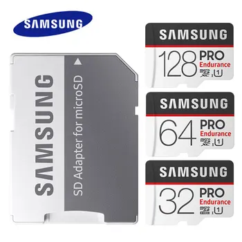 SAMSUNG PRO Vytrvalosť Pamäťová Karta 32 GB, 64 GB 128 GB Micro SD Karty C10 U1 4K Disku Rekordér 100M/s Monitorom Fotoaparátu Vyhradená TF Karty