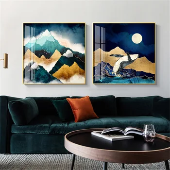 Moderné Horách slnko Všetky druhy Plátno Maľovaní plagátov umenie cuadros dekorácie dormitorio a vytlačí na stenu obrázok pre obývacia izba