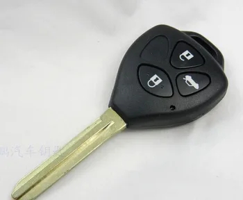 3 Tlačidlá FOB Kľúča Vozidla Polotovary Pre Toyota Camry Reiz Diaľkové Tlačidlo púzdro