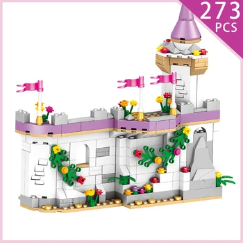 HUIQIBAO HRAČKY hradieb vysnívaný Dom Prepravu Stavebné Bloky Pre Dievčatá Hrad Princ, Princezná vojak Obrázok Tehly