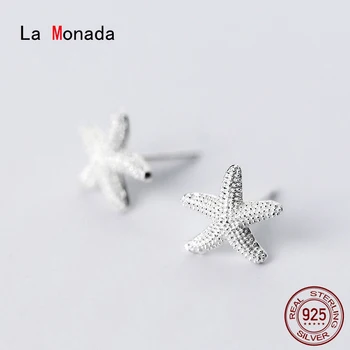La Monada Kórejský Hviezdice Earings Klincami 925 Sterling Silver Ženy Šperky Minimalistický Sea Star Stud Náušnice Pre Ženy, Striebro 925