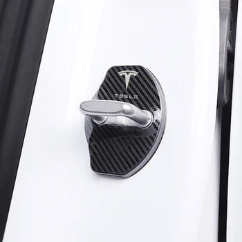 Auto-Styling auto door lock cover Auto Emblémy Prípade Tesla model 3 model X Y štýl Roadster, Príslušenstvo