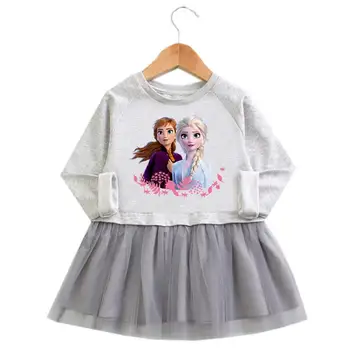 Disney Dievča Šaty Letné Značky Baby Dieťa Oblečenie Princezná Anna Elsa Šaty Cosplay Kostým Party Deti Oblečenie Nové Rokov