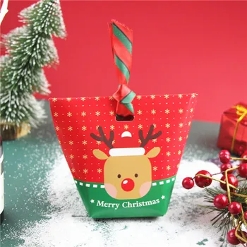 50Pcs Veselé Vianočné Cukrovinky Box Vrece Santa Claus Vianočný Stromček Darčekovej krabičke S Zvony Papierové Krabice Darčeková Taška Candy Kontajner Vianoce