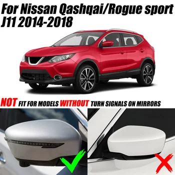 Pre Nissan Qashqai Rogue Šport 2016 2017 2018 Bočné Zrkadlo Spätné Krídlo Chrome Kryt Výbava Modelárskeho Krúžku Auto Styling