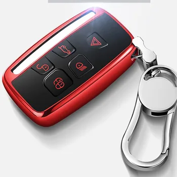 Auto tlačidlo prípade jaguar xf xj na land rover freelander 2 ochranný kryt auto držiteľ shell keychain príslušenstvo, auto-styling