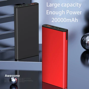 PINZHENG 20000mAh Power Bank 18W USB Typu C Externých Batérií QC3.0 PD3.0 Dva-pásmový Rýchle Nabíjanie Powerbank Pre Samsung Xiao