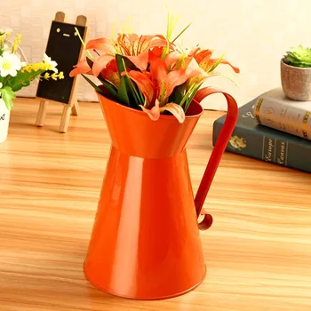 8 Palcový Vintage Ošumelé Farebné Kvetinové Vázy Džbán Nádoby Držiak Svadobné Domova