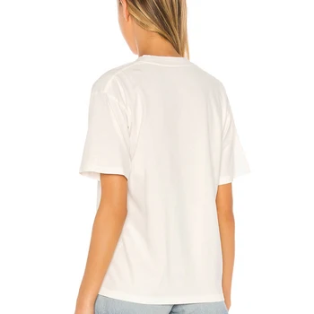 Vintage Znakov Tlače Ženy Tričko Moderný Dizajn 2020 Lete Príležitostné O-Krku Krátky Rukáv Jednoduchosť T Shirt Lete Plus Veľkosť
