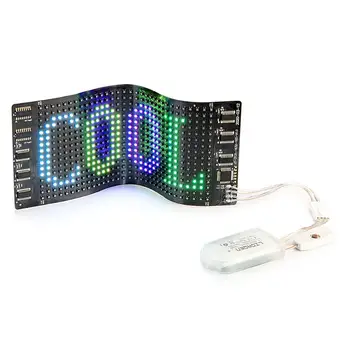 Bluetooth LED Klobúk RGB Farebný Programovateľné Matrix Displej Rada, Strana šiltovku Rybár Klobúk DIY Mäkké Bavlnené Obrazovke Spp