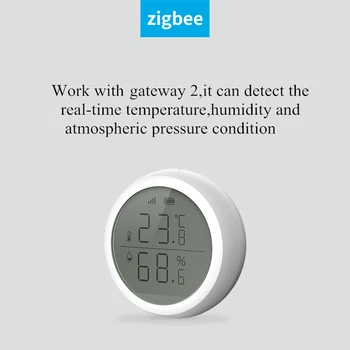 1pcs Teplota A Vlhkosť, Senzor S LCD Displejom Práca S TuYa ZigBee Hub-Napájaný z Batérií Inteligentný Život