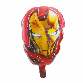 50pcs Kapitán Amerika, Hulk, Spider hrdina Iron Man Hlavu Fóliové Balóniky 18-palcové Avengers Hrdina balóny narodeninovej party Dekor hračky