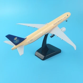 20 cm Kovový Model Lietadla Saudskej Arabian Airlines a Boeing 777 Lietadlo Model w Stand Lietadla kladka podvozok, Zhromažďovať dary, HRAČKY