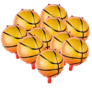 OYARD 10PCS 18-palcové Basketbal Balóny Hliníkovej Fólie Balón Deti Strana navrhne na Narodeniny Športové Party Dekorácie