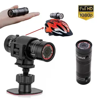 F9 Mini Bike Kamera HD Motocyklové Prilby, Športové Akcie Videa DV Videokamera Full HD 1080p Car Video Recorder