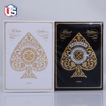 Theory11 Remeselníka Hracie Karty T11 Biela/Čierna Palube Poker Veľkosť USPCC Limited Edition Magické Kartové Hry Magické Triky, Rekvizity