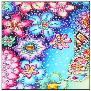 5D DIY Špeciálne Tvarované Diamond Maľovanie Motýľ Diamond Výšivky, Kvetinové Mozaiky Cross Stitch Zostavy Crystal Multicolor Dekor