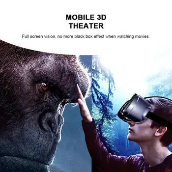 Krátkozrakosť sa Môže Použiť 5-7 palcový VRG Pro 3D VR Okuliare Virtuálnej Reality na celú Obrazovku Visual širokouhlý VR Okuliare Box Pre iPhone Xiao