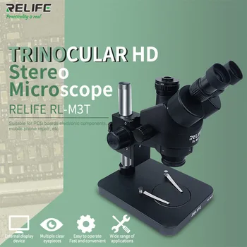 Stereo mikroskopom 0.7-4,5 x nepretržitého tinitus trinocular reife s fotoaparátom pre RL-M3 elektronické zariadenia