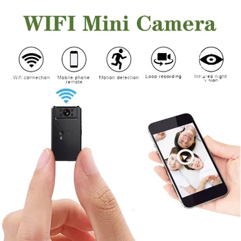 JOZUZE Mini Kamera, WiFi, Smart Bezdrôtové Kamery IP Hotspot HD Nočné Videnie Video Mikro Malé Vačky Detekcia Pohybu Home Security
