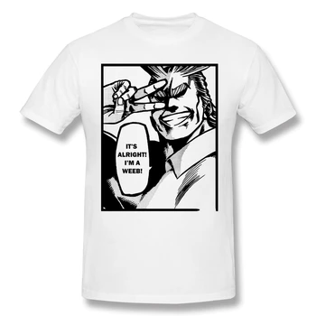 T-Shirt pre Mužov, Všetkých By som Weeb Bavlna, Môj Hrdina Akademickej obce Tričko 6XL Zábavné Plus Veľkosť Oblečenie