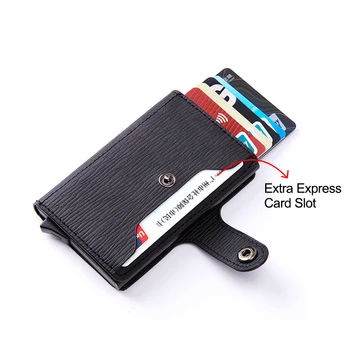 DIENQI Rfid Kreditnej Karty Držiteľ Mužov Smart Minimalistický Peňaženky Kovové Uhlíkových Vlákien Muž ID Karty Prípade Slim Vrecku Peňaženku, Izrael