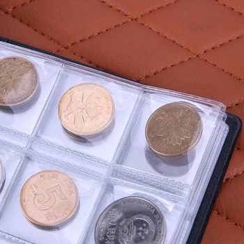 120 Vrecká Mince Album Collection Knihy Mini Cent Mince Skladovanie Album Kniha Zbierať Mince, Držiaky na Kolektor Darčeky Dodávky