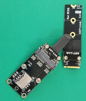 Doprava zadarmo mPCIe bezdrôtovej sieťovej karty predlžovací kábel M. 2 NVMe M-key converter mini pcie slot karty Mini pci-e na ngff NVME Adaptér