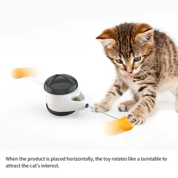 Pet Mačka Hračky s Kolesami Automatická Nie je Potrebné Dobiť Mačka Gule 360 Stupeň Samostatne Otáča Loptu Hračka Interaktívna Rotujúce Cat Hračka