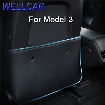 Pre Tesla Model 3 Zadné Sedadlo Kick Pad Anti-Špinavé Ochranná Podložka Auto Príslušenstvo