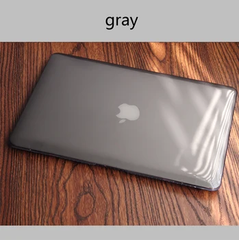 NOVÝM Priehľadný Kryštál puzdro Pre Apple Macbook Air Pro Retina 11 12 13 15 Prenosný obal s Dotykový Panel+Priehľadná klávesnica film