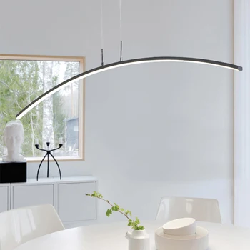 Luminiares Moderné Led Prívesok Svetlá Pre Domáce Obývacia izba Jedáleň Kuchyňa Black&White Stropná Montáž LED Visí Lampa